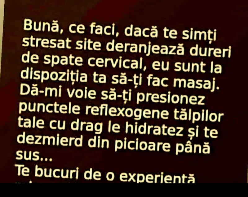 Am revenit la vechea locatie, azi gasesti masajul perfect,